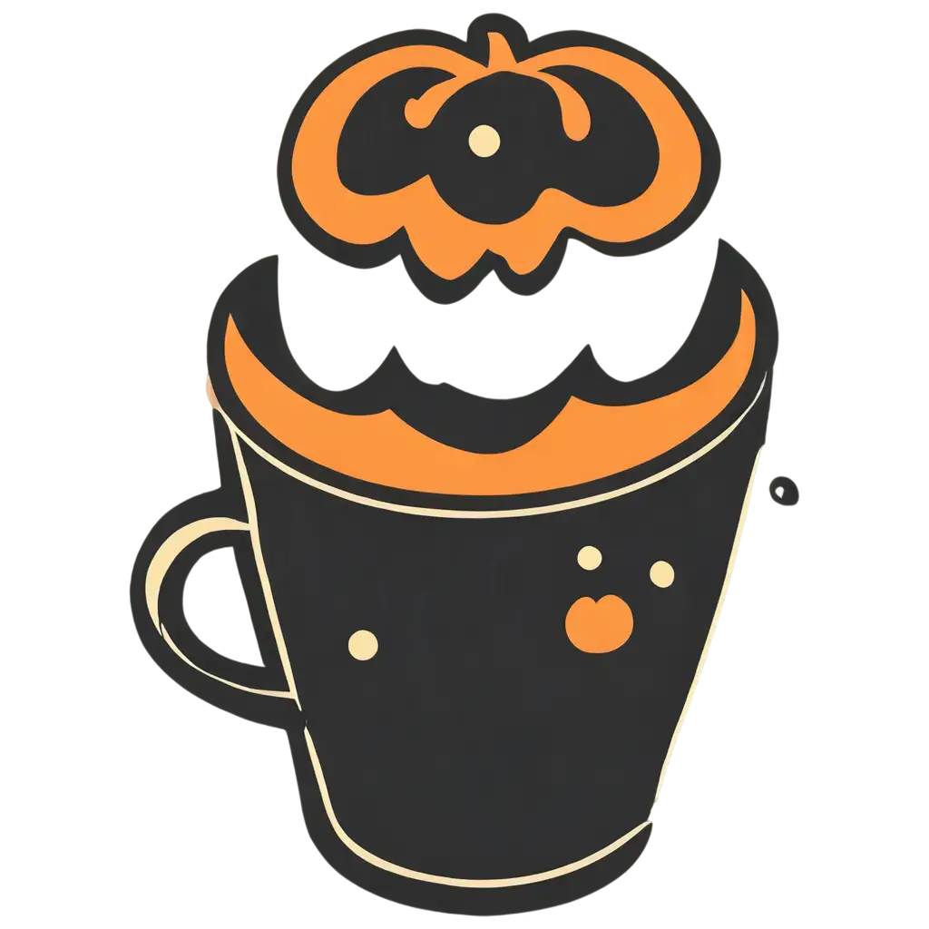 Retro-Ghost-Coffee-Pumpkin-Halloween-PNG-Image-Perfect-for-Spooky-Themed-Projects