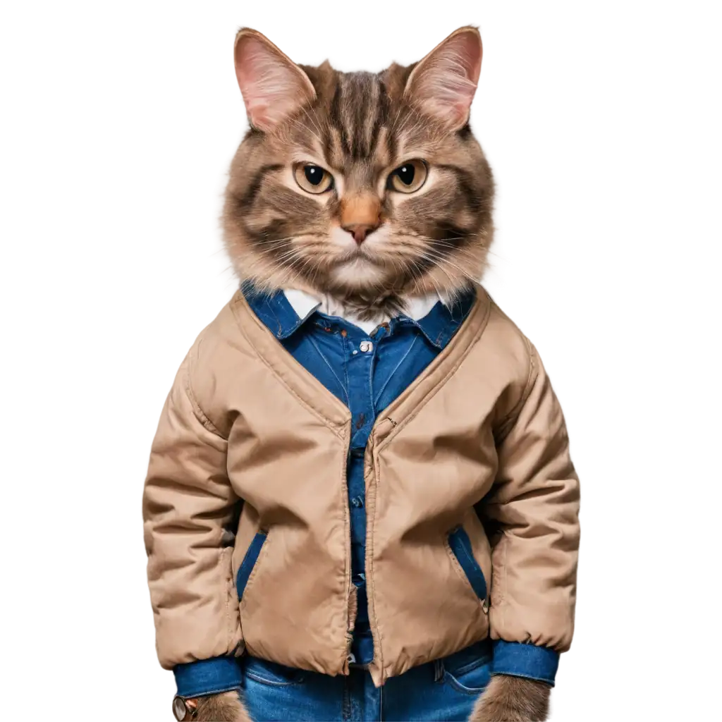 Adorable-Cat-with-a-Jacket-PNG-Enhance-Your-Content-with-a-Charming-Feline-Image