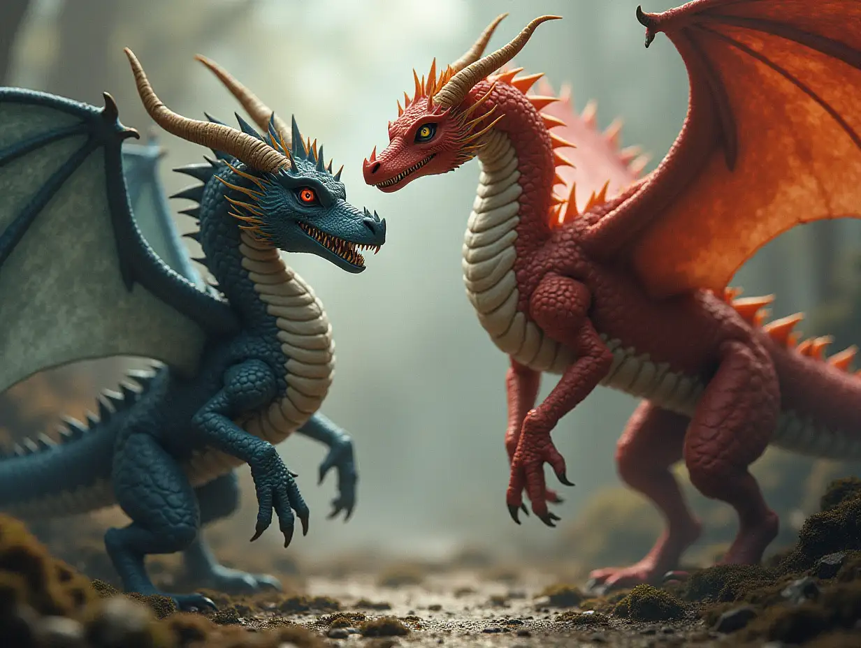 Fantasy: Dragons and mythical creatures.