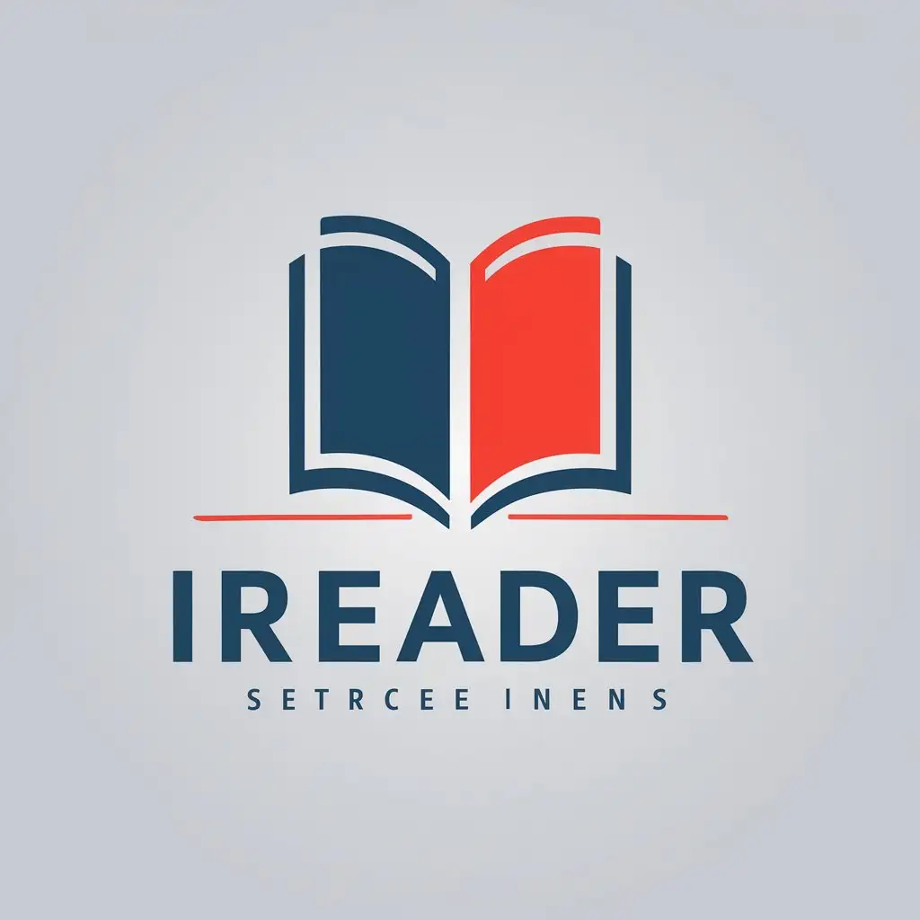 LOGO-Design-For-IReader-Clean-and-Modern-Book-Symbol-for-Internet-Industry