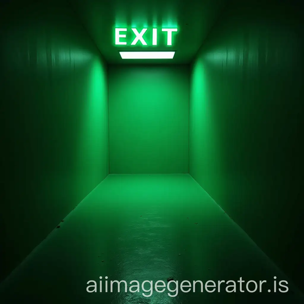 Exit-Green-Vibrant-Green-Exit-Sign-in-a-Modern-Urban-Setting