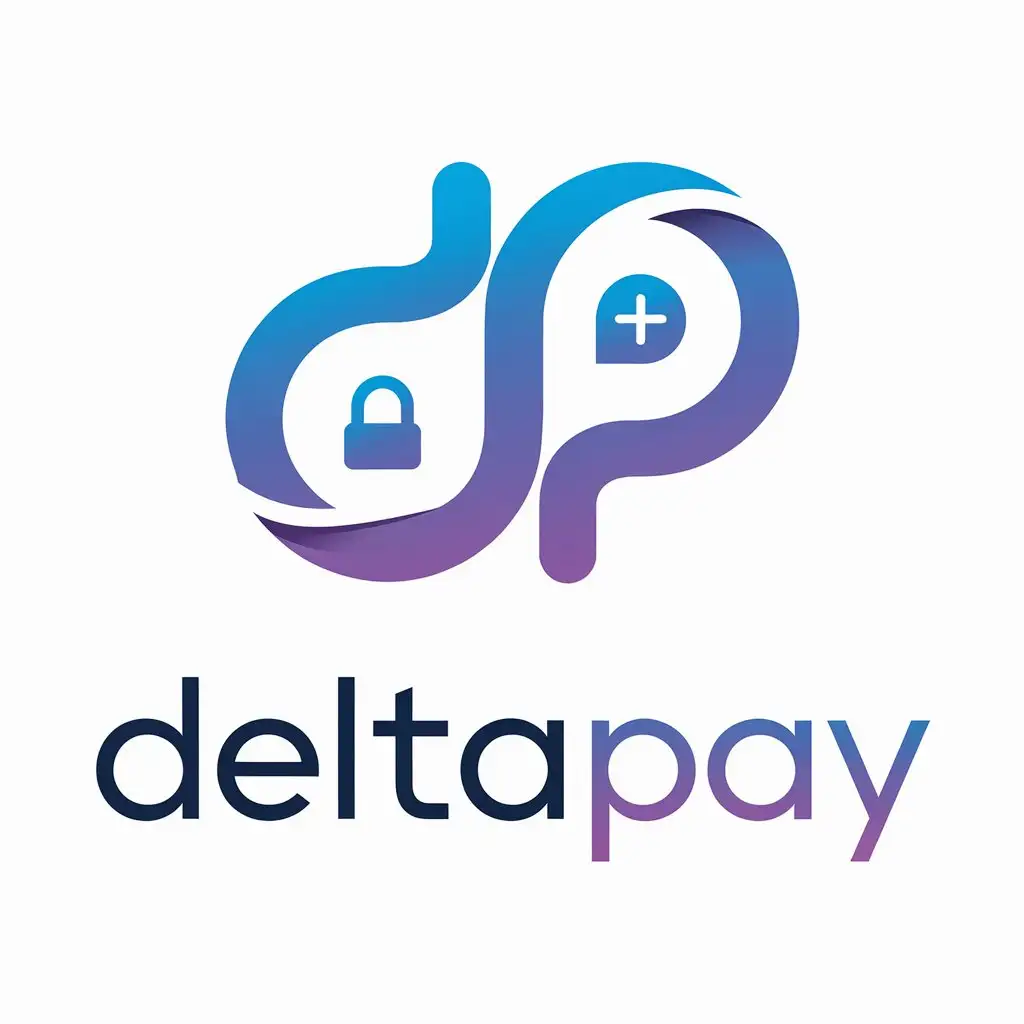 Logotype of the highrise p2p platform for casino and betting shops. The name of the platform is DeltaPay. Additionally, the logo should evoke a sense of reliability and confidence. Style...