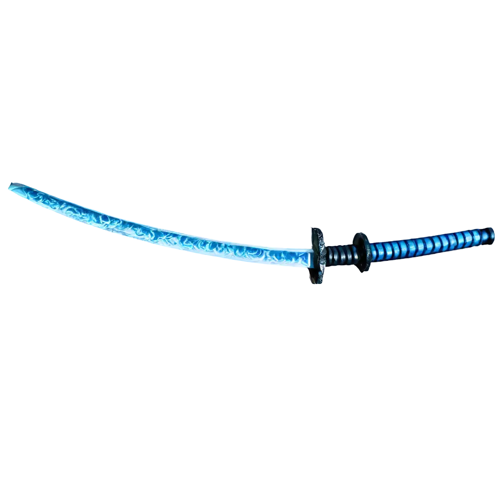 Blue-Japanese-Katana-PNG-Image-for-HighQuality-Digital-Use