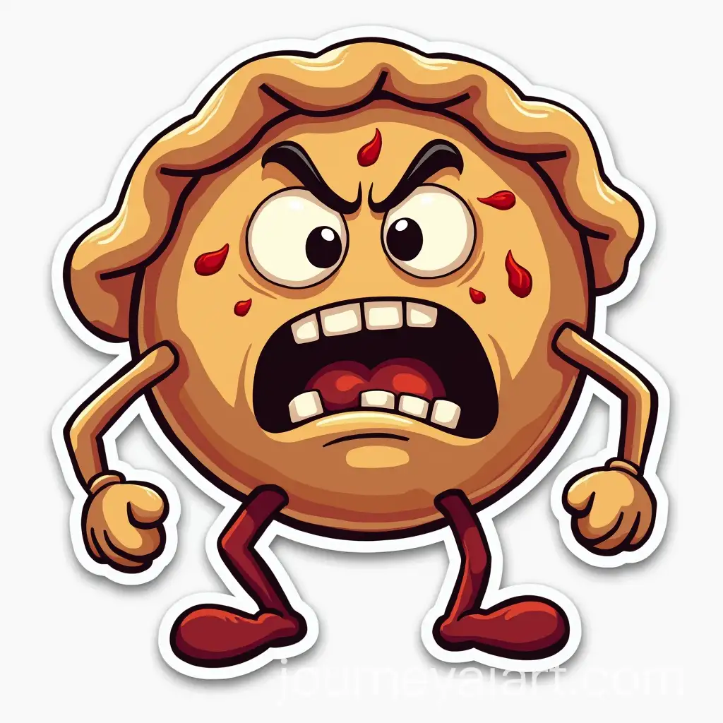 Angry-Pie-Character-Sticker-Wonderland-Vibes
