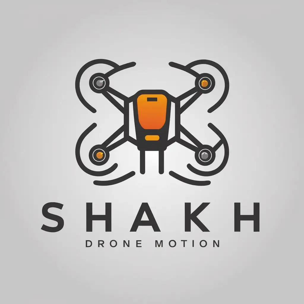 LOGO Design For Shaikh Drone Motion Vector Robot DJI Drone in Technology Industry