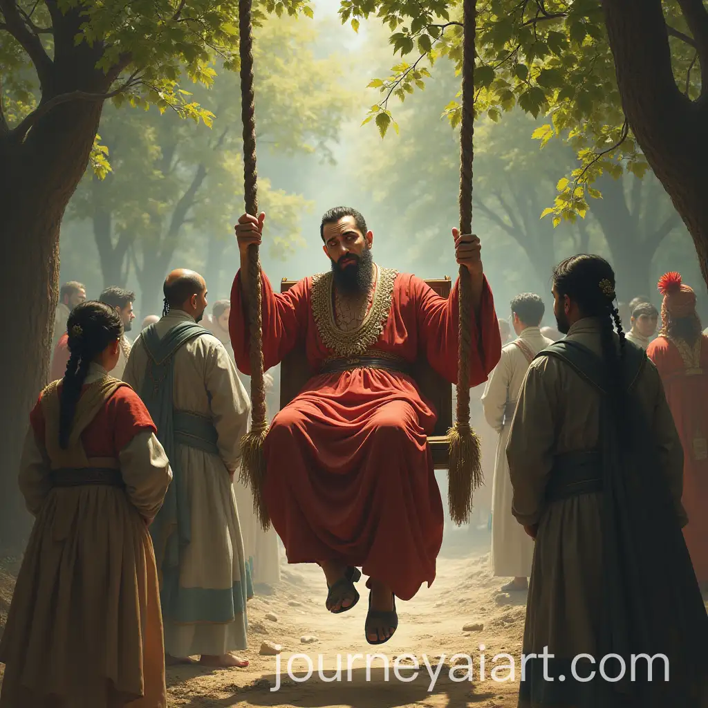 Emperor-Playing-on-Swing-Experiences-Heart-Attack-Rescued-by-Servants