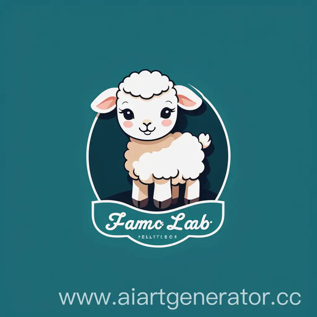 Cute-Little-Lamb-Logo-in-Two-Colors