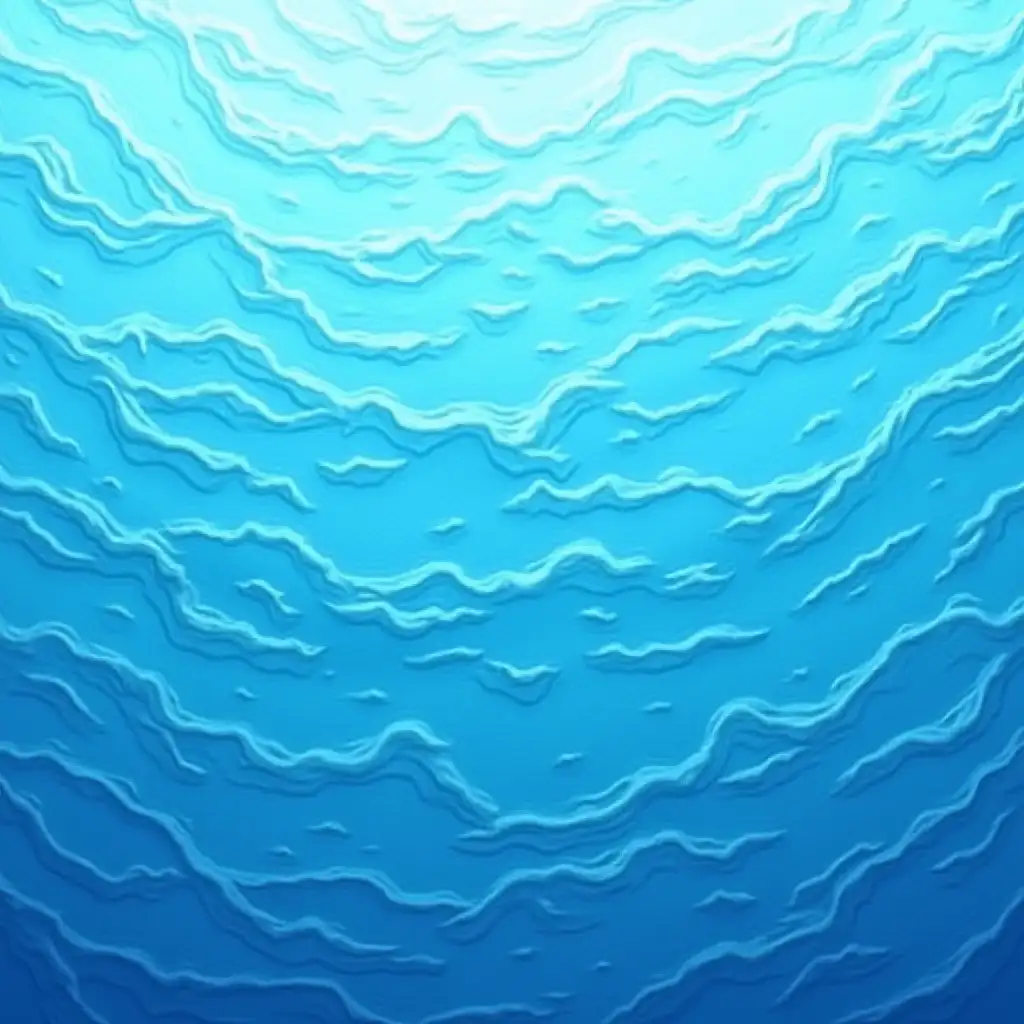 illustrated ocean texture, abstract, shades of blue