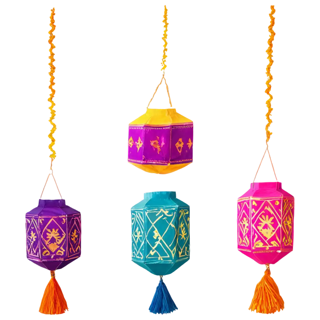 Vibrant-Diwali-Colorful-Lantern-PNG-for-Festive-Designs