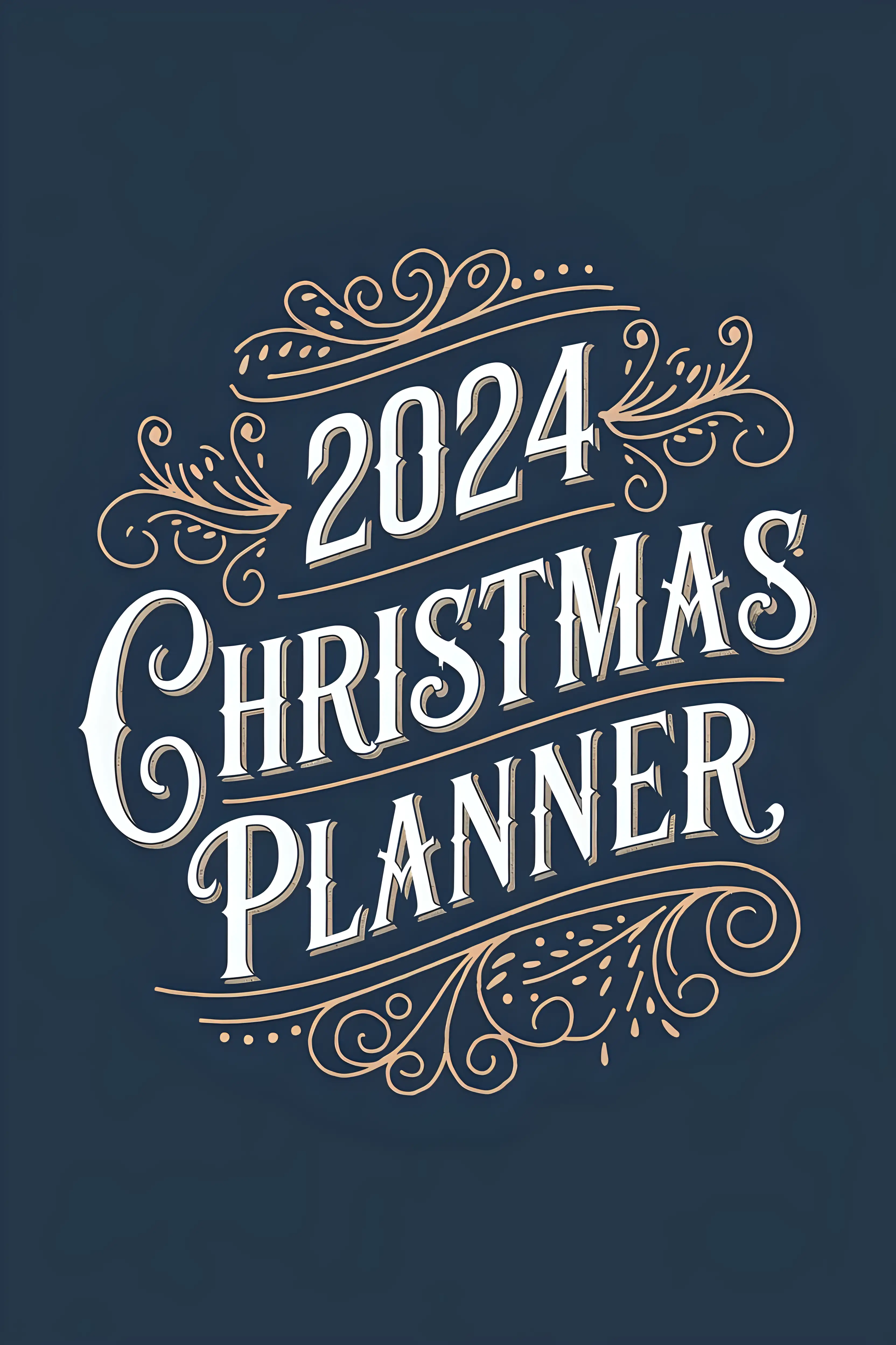 Elegant Christmas Reindeer with 2024 Holiday Planner