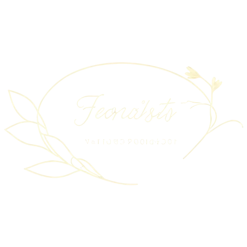 Elegant and feminine logo for a florist, pastel color, minimal — v 5