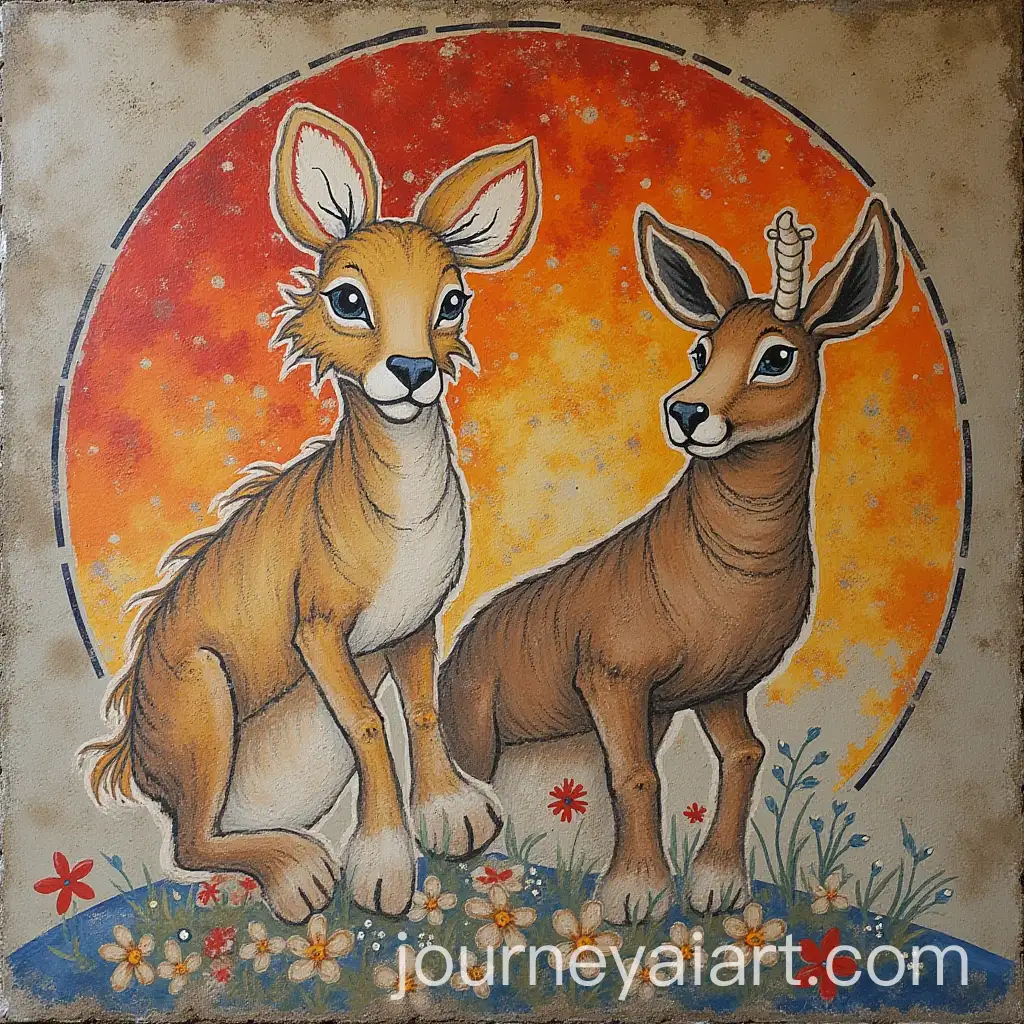 Prehistoric-Cave-Paintings-in-Lascaux-with-TriAI-Image-Prompt-ExpansionColor-Artwork