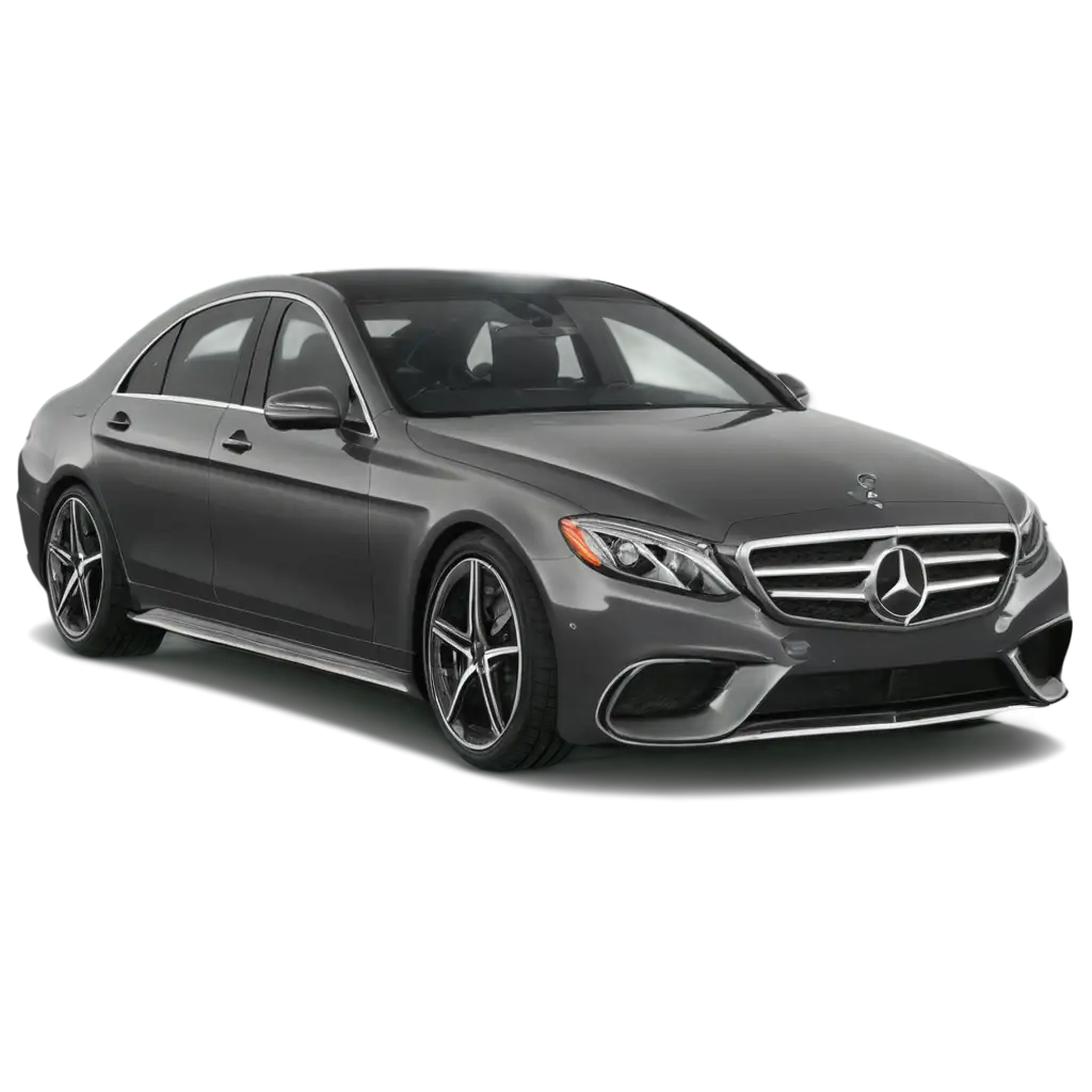 PNG-Image-of-LeftRotating-Mercedes-Car-with-Bottom-Shadow-Enhancing-Clarity-and-Detail