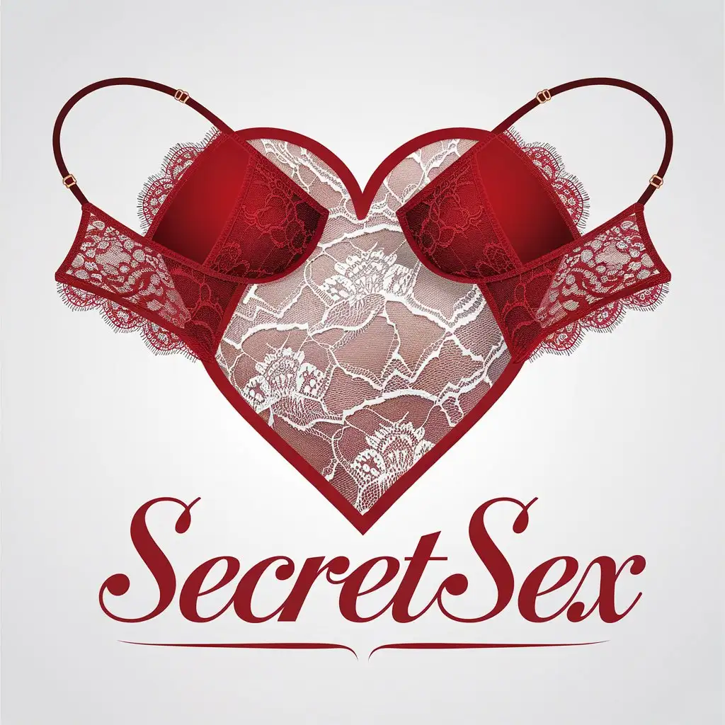 a vector logo design,with the text "SecretSex", main symbol:a female lingerie brand logo that emphasizes the feeling of sensuality and luxury, clear background, 3000 x 3000,Moderate,be used in Retail industry,clear background