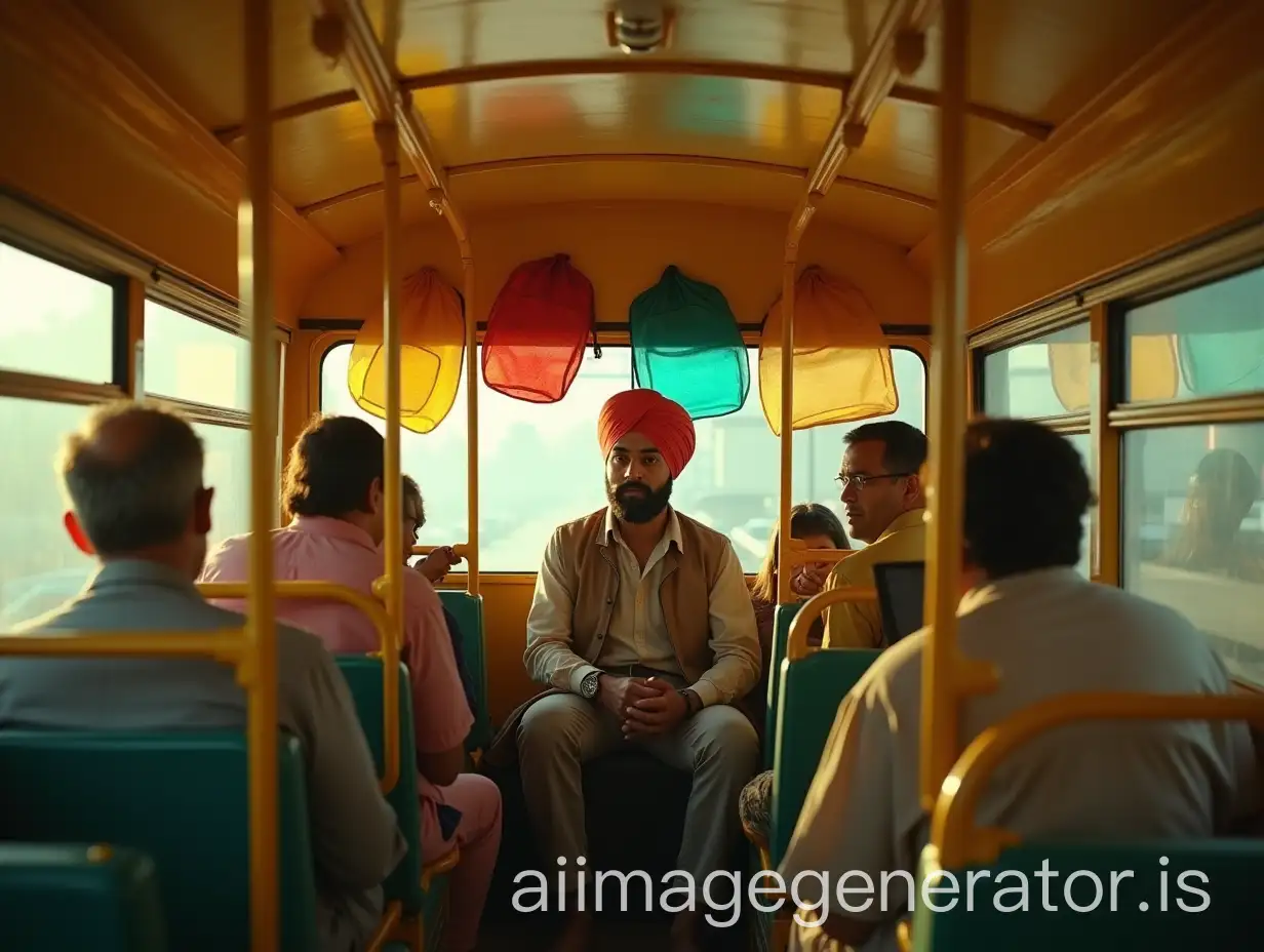 Colorful-Bus-Interior-with-Diverse-Characters-in-a-Wes-AndersonInspired-Music-Video-Scene