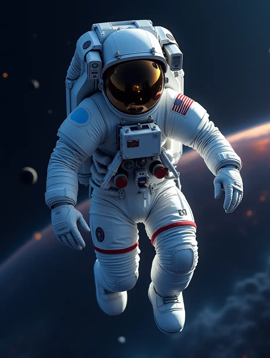 astronaut in space