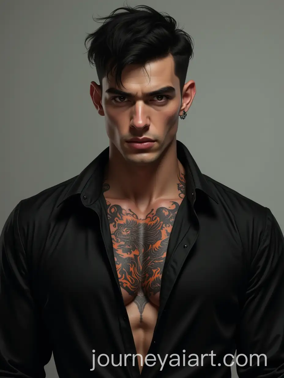 Confident-Young-Man-with-Dragon-Tattoo-in-Expensive-Black-Shirt