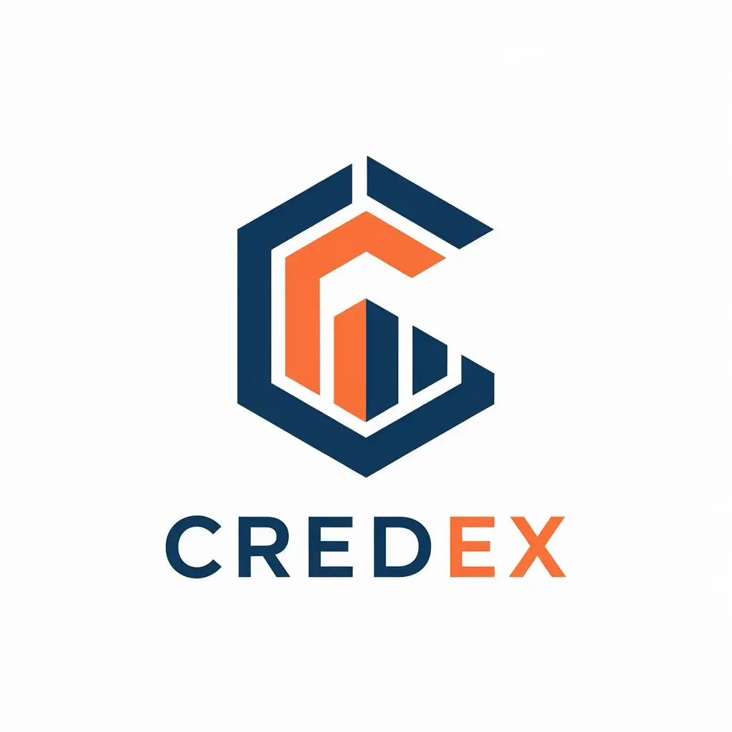 LOGO Design for CREDEX Modern and Minimalist LetterBased Logo with Clear Background