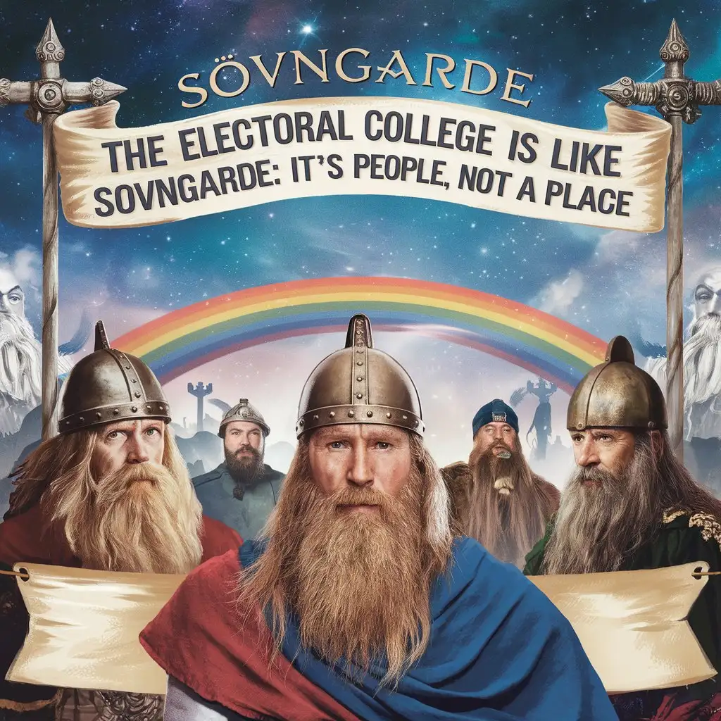 Sovngarde Banner Featuring Electoral College Analogy