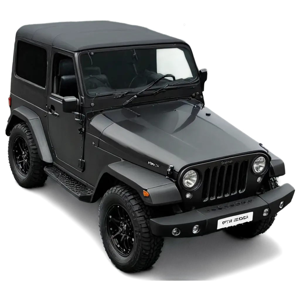 Black-Thar-Car-PNG-Image-HighQuality-Transparent-Background-for-Versatile-Use