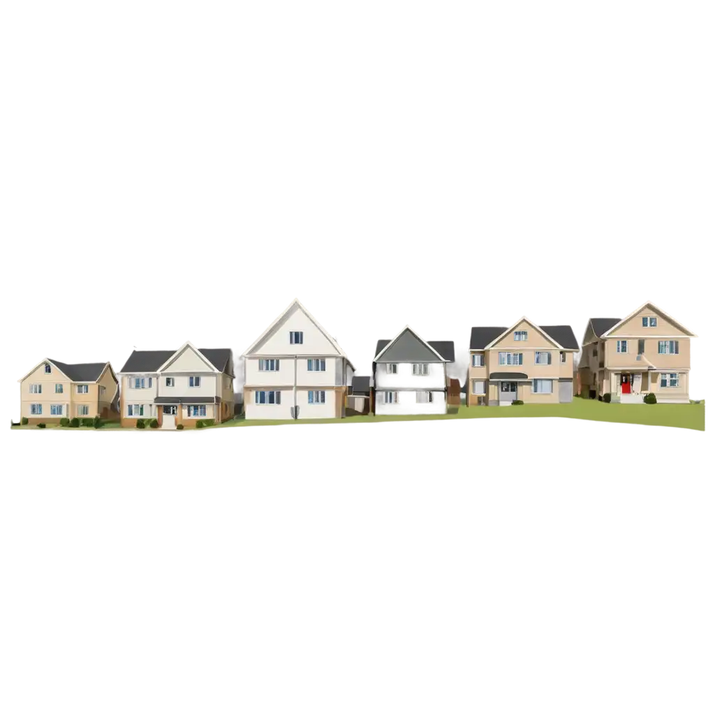 Flat-Panoramic-View-of-Houses-PNG-for-HighQualityPNG-Image-Use-Cases-Visual-Appeal