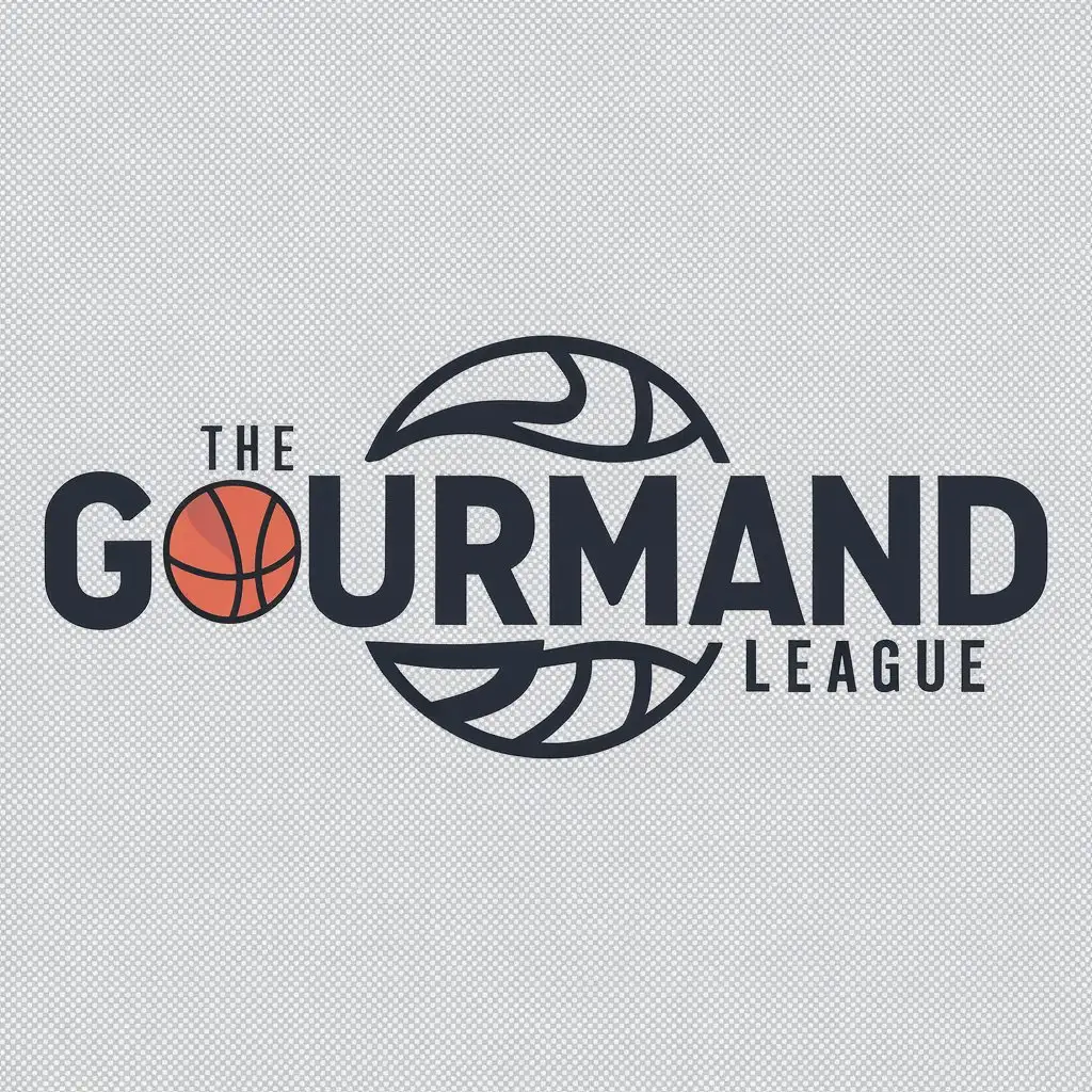 LOGO-Design-For-GOURMAND-LEAGUE-Basketball-Theme-in-Sports-Fitness-Industry