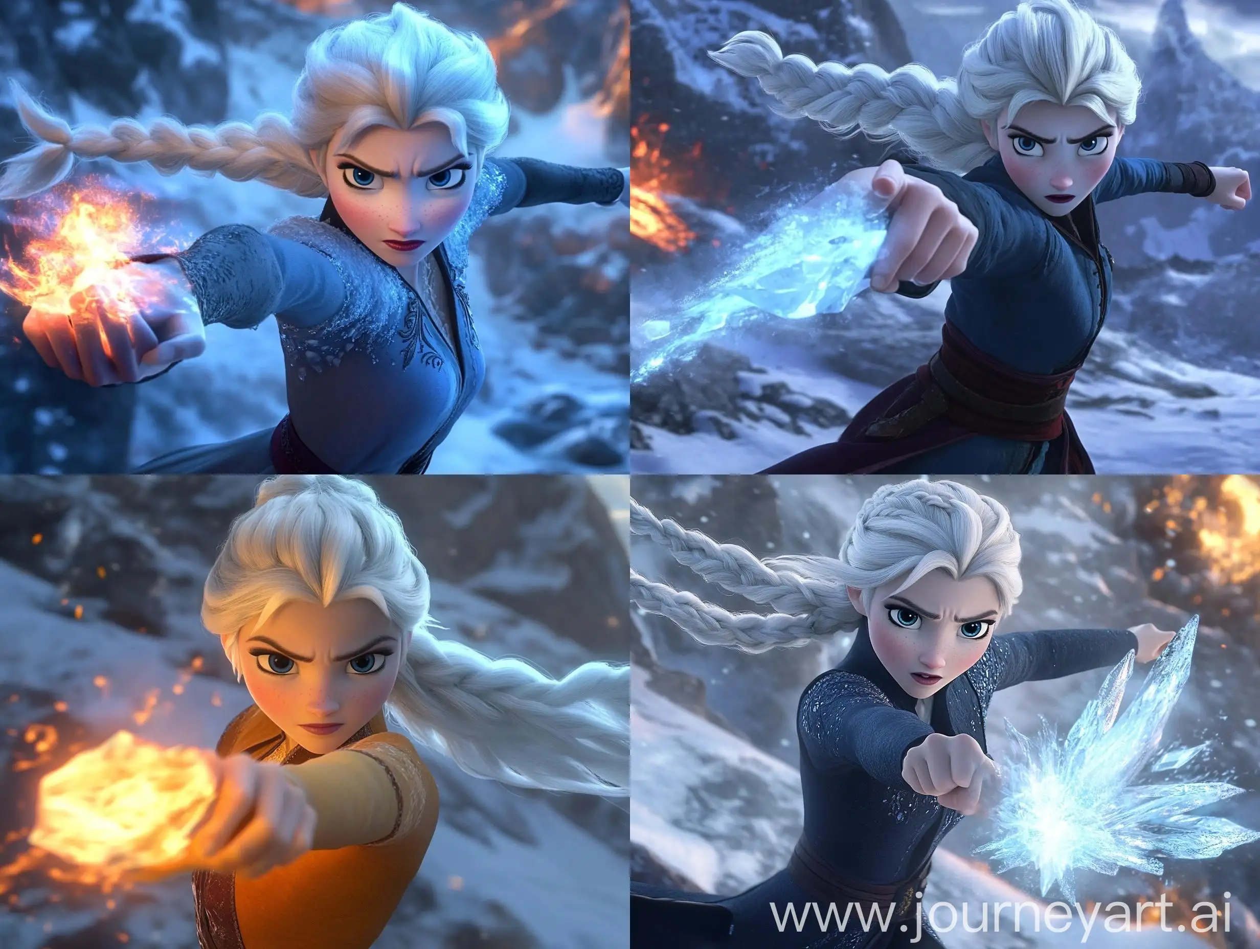 Animated-Ice-Sorceress-Summoning-Power-in-Snowy-Mountain-Scene