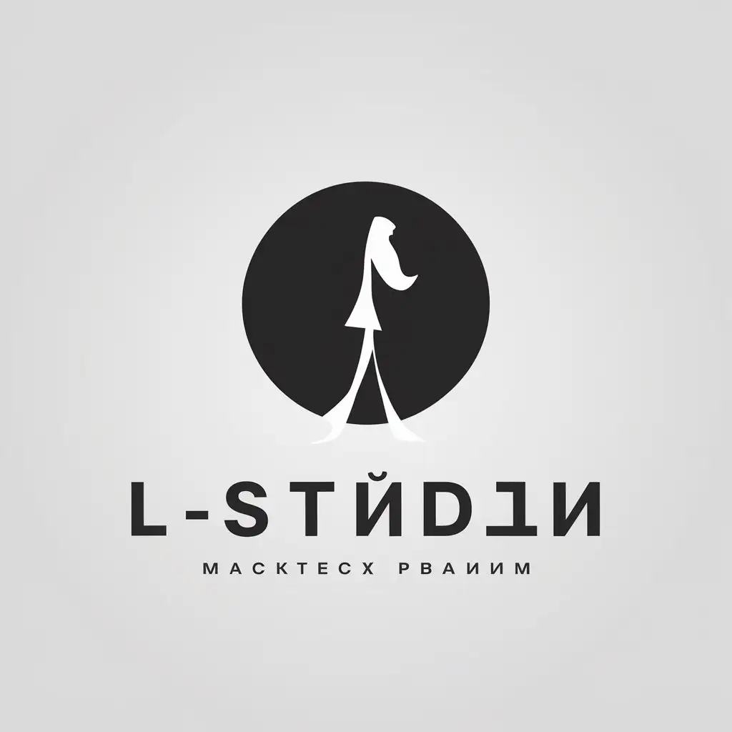 a vector logo design,with the text "L-стидль", main symbol:silhouette,Minimalistic,clear background