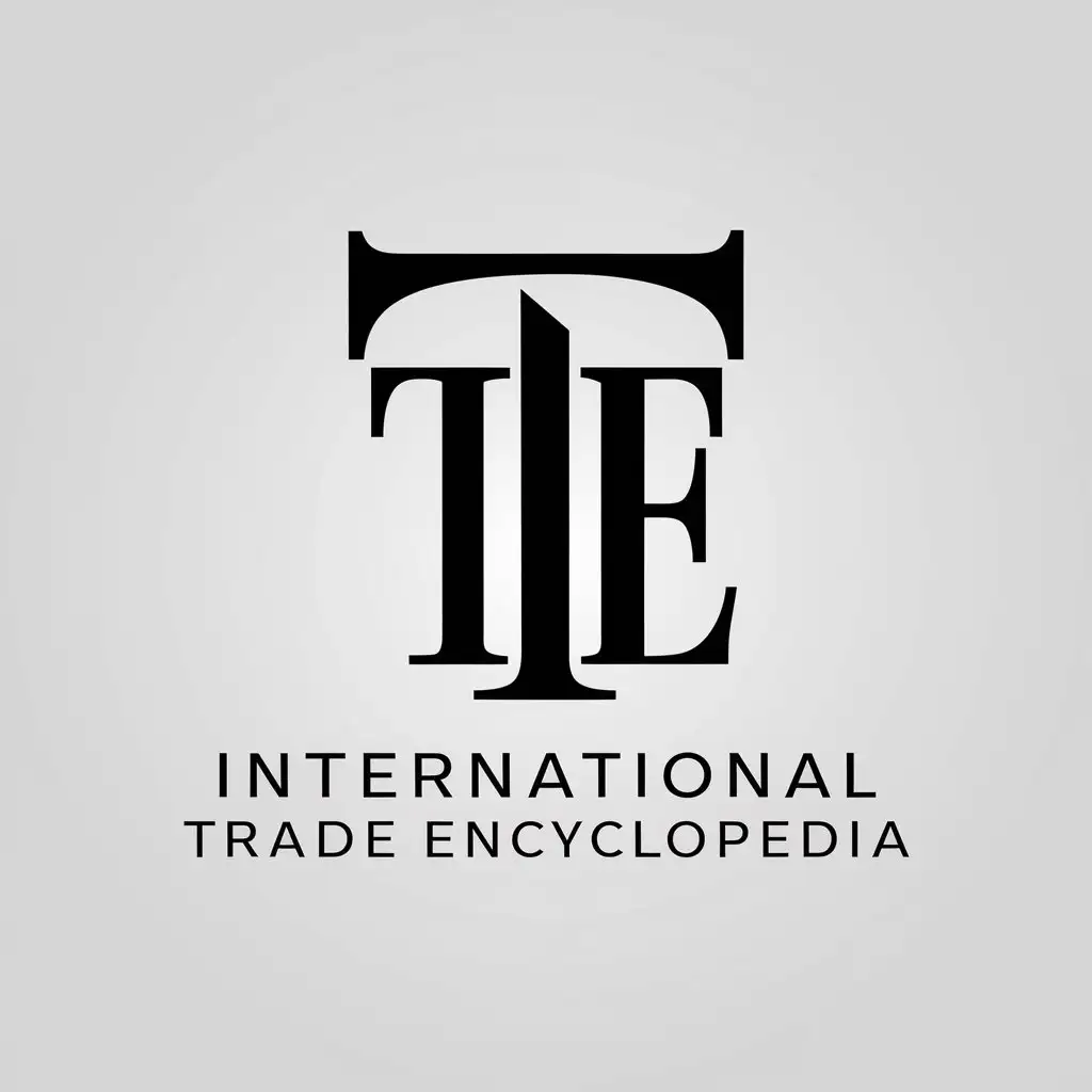 LOGO Design for International Trade Encyclopedia Minimalistic ITE Symbol for Legal Industry