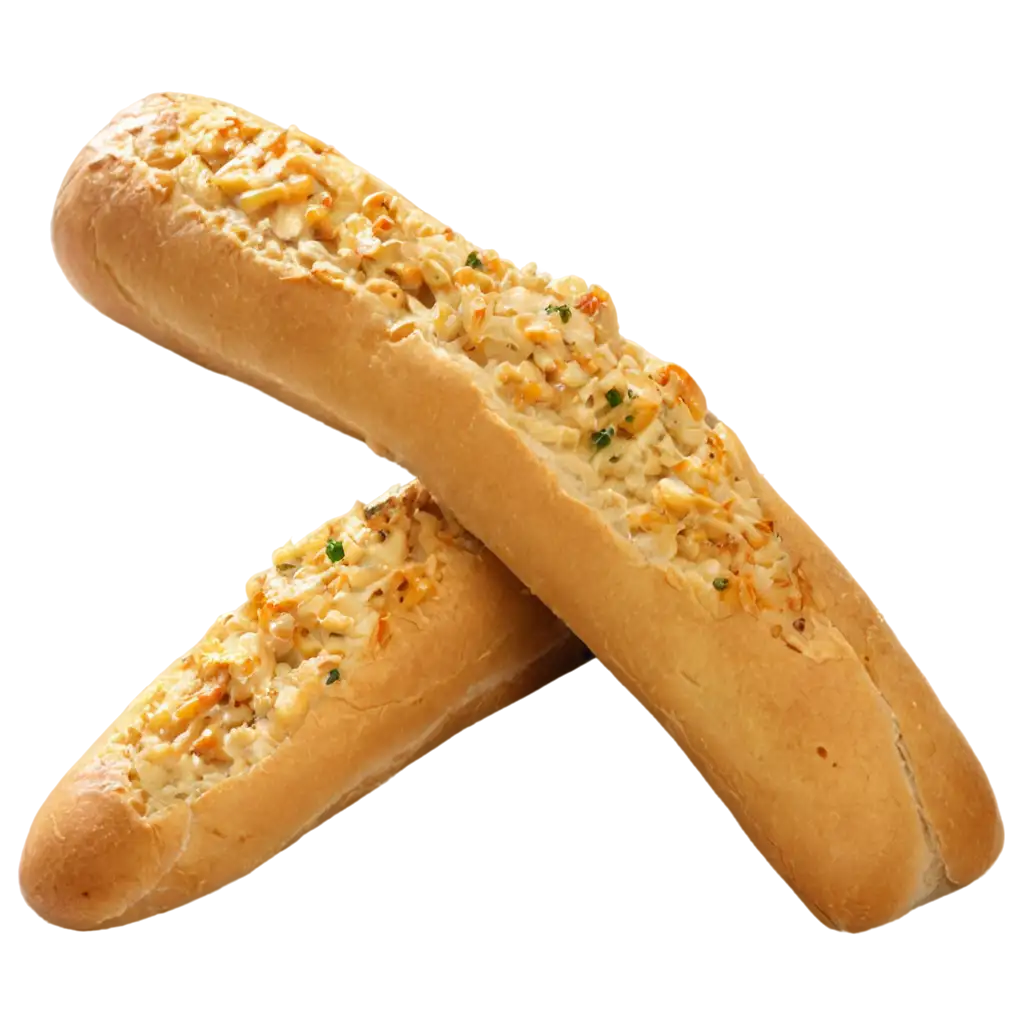 Garlic-Baguette-PNG-Image-HighQuality-Clarity-for-Culinary-Design-Projects