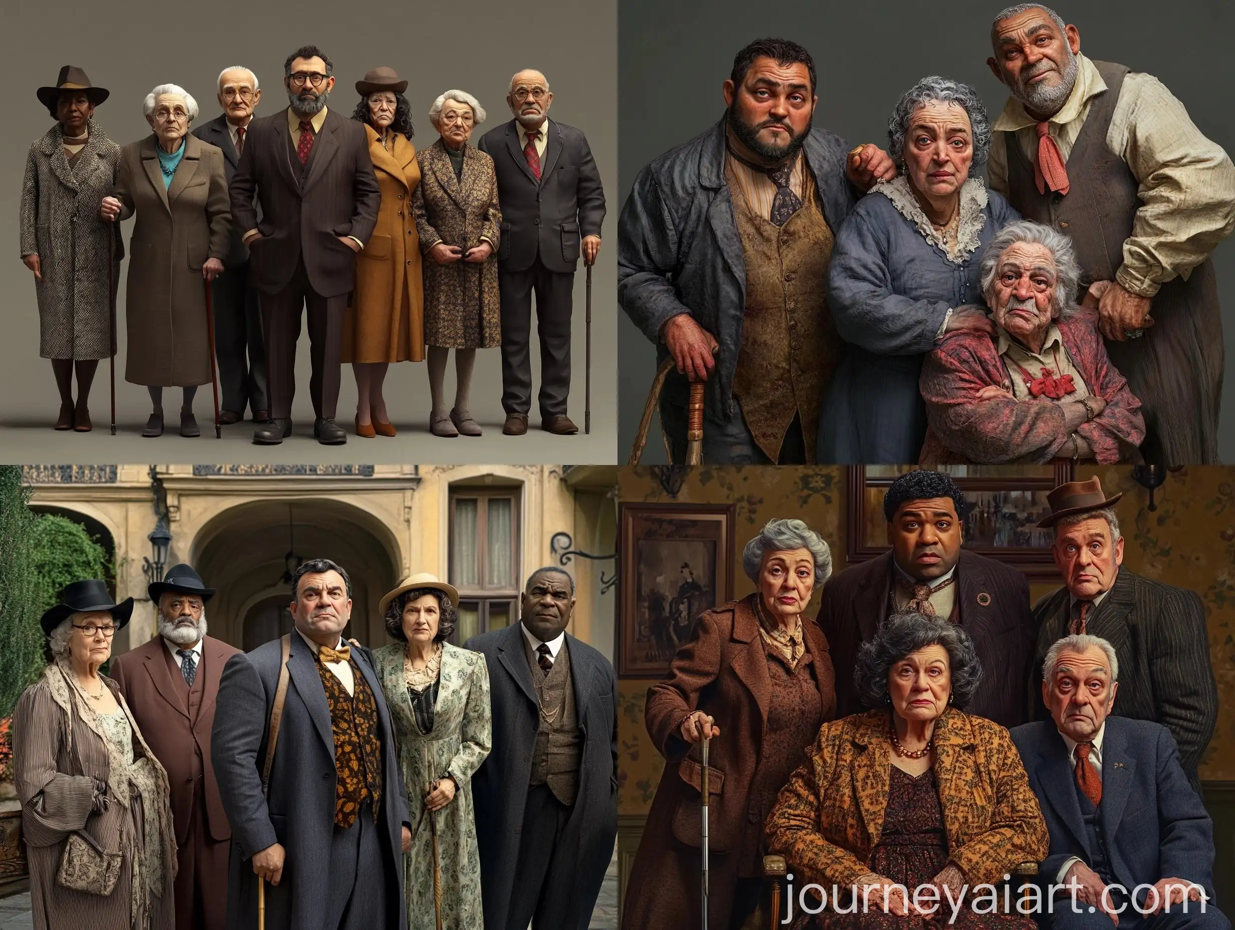 Diverse-Group-of-Elderly-Individuals-Posing-for-a-Photo