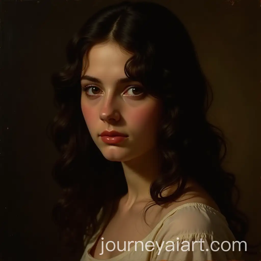 19thCentury-Style-Portrait-ofAI-Image-Prompt-Expansion-a-Young-Woman-with-Chiaroscuro-Lighting