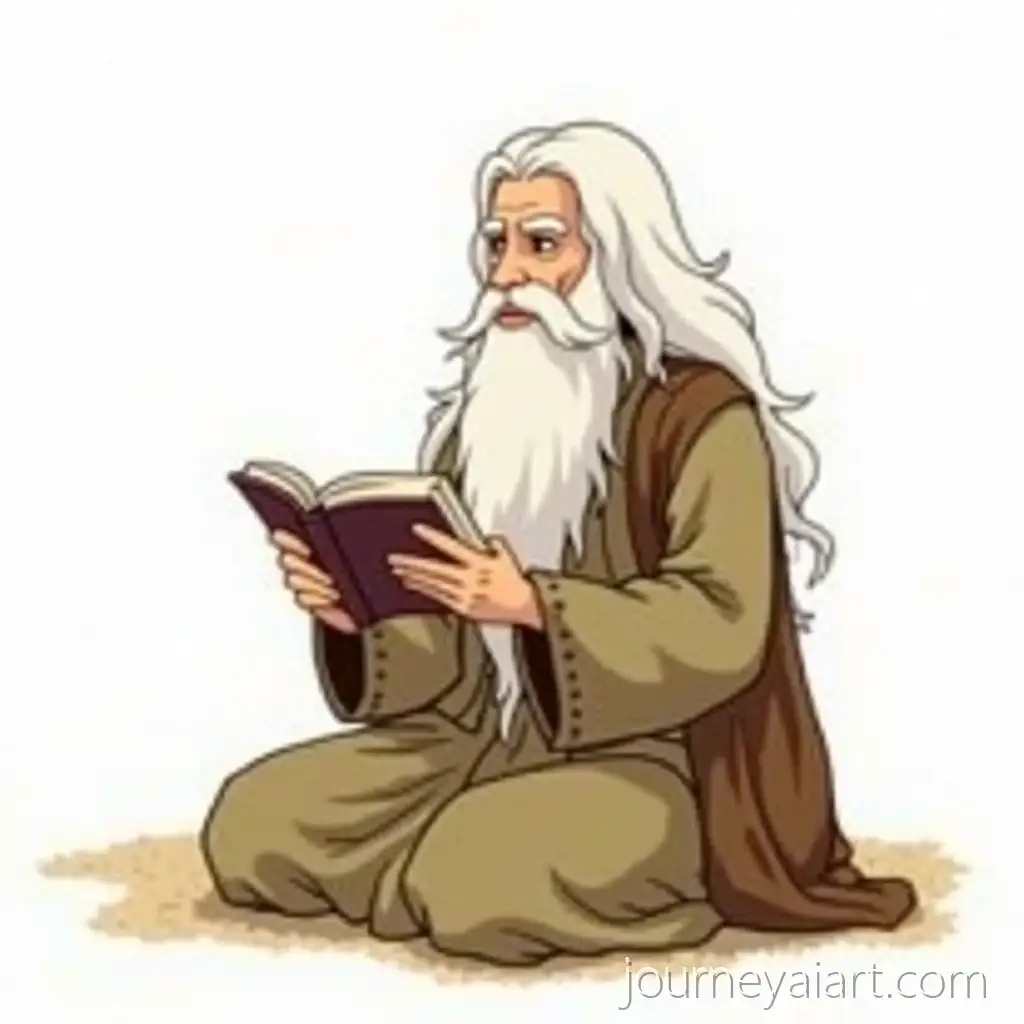 Hafez-Shirazi-Elderly-Portrait-in-Traditional-Iranian-Anime-Style-Holding-a-Book