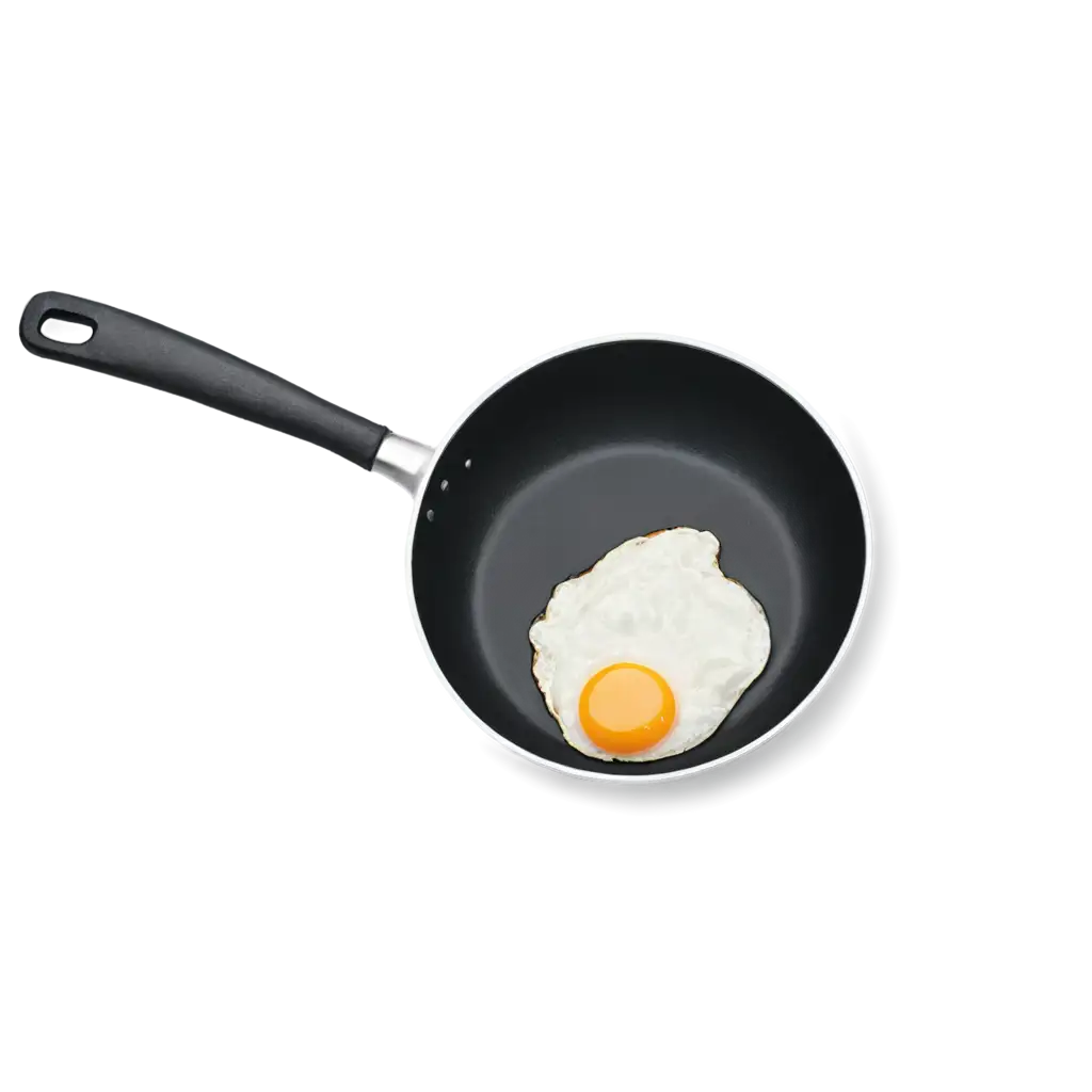 fried egg on a frying pan