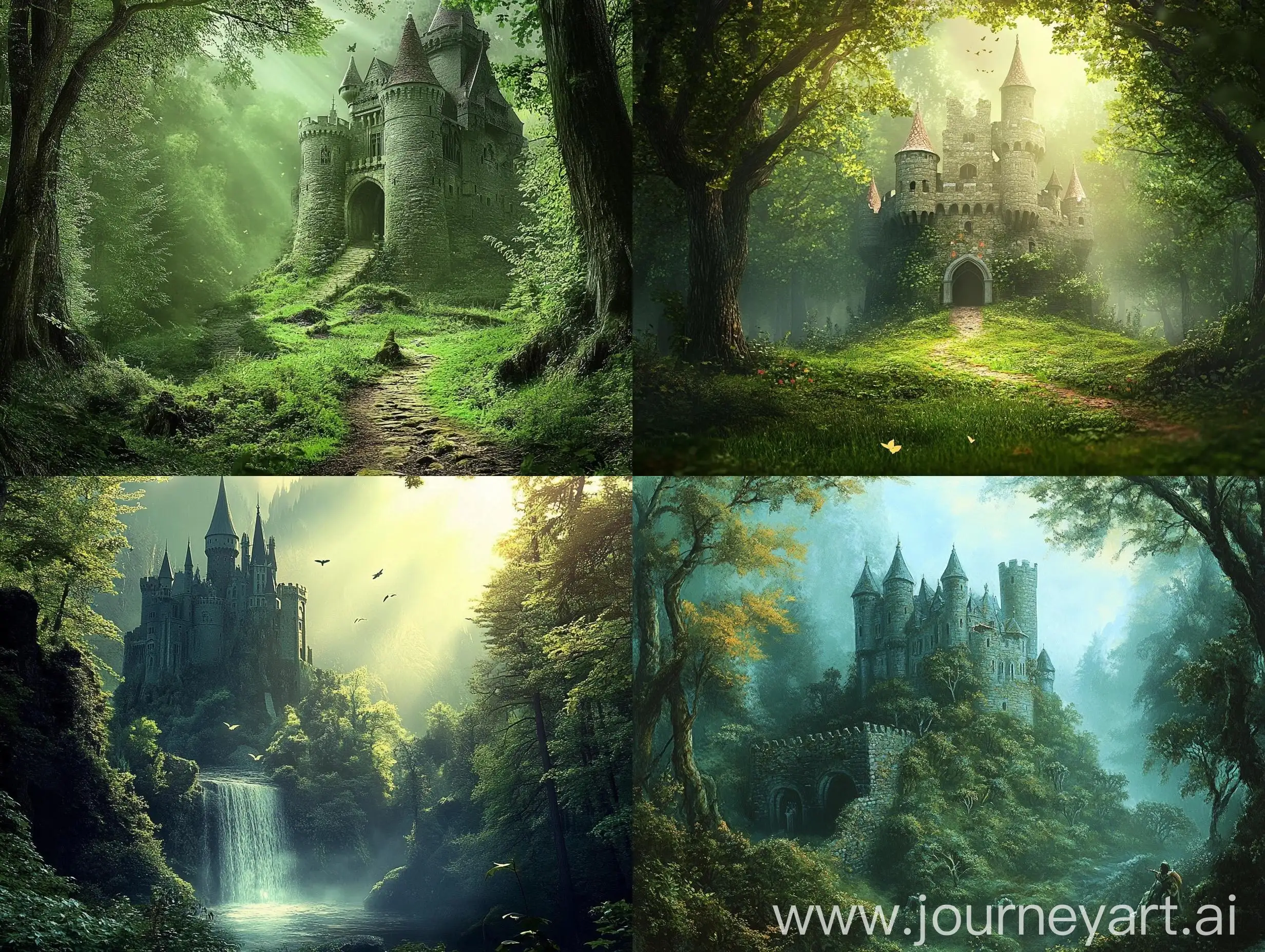 Enchanted-Castle-in-a-Magical-Forest