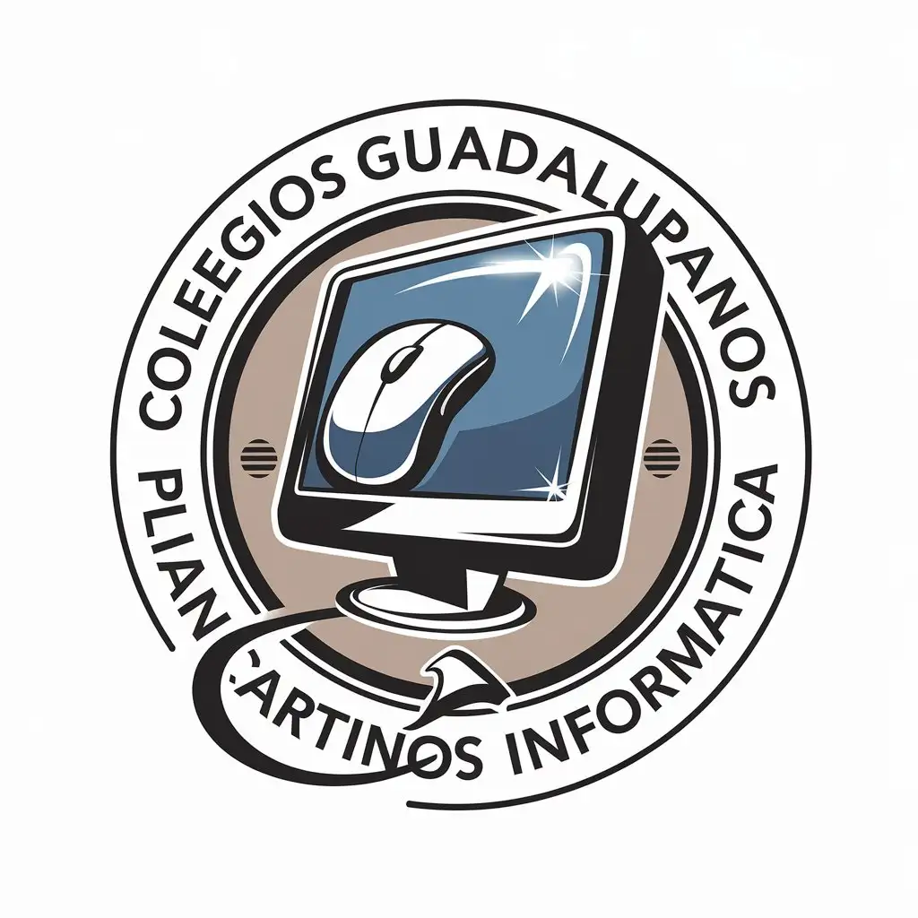 LOGO Design for Colegios Guadalupanos Plancartinos Informatica Modern Technology Guadalupan Symbolism