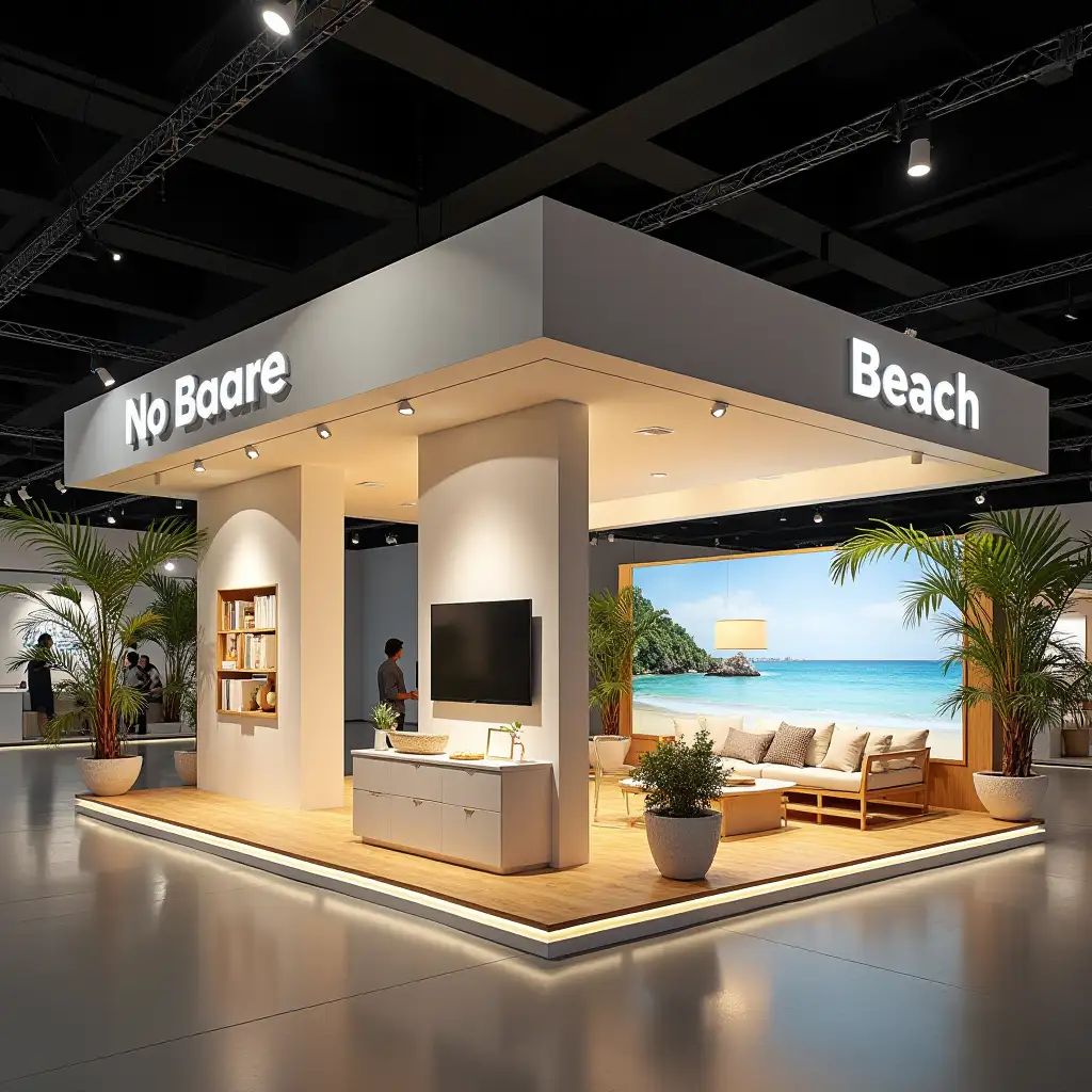 Contemporary BeachThemed Expo Stand