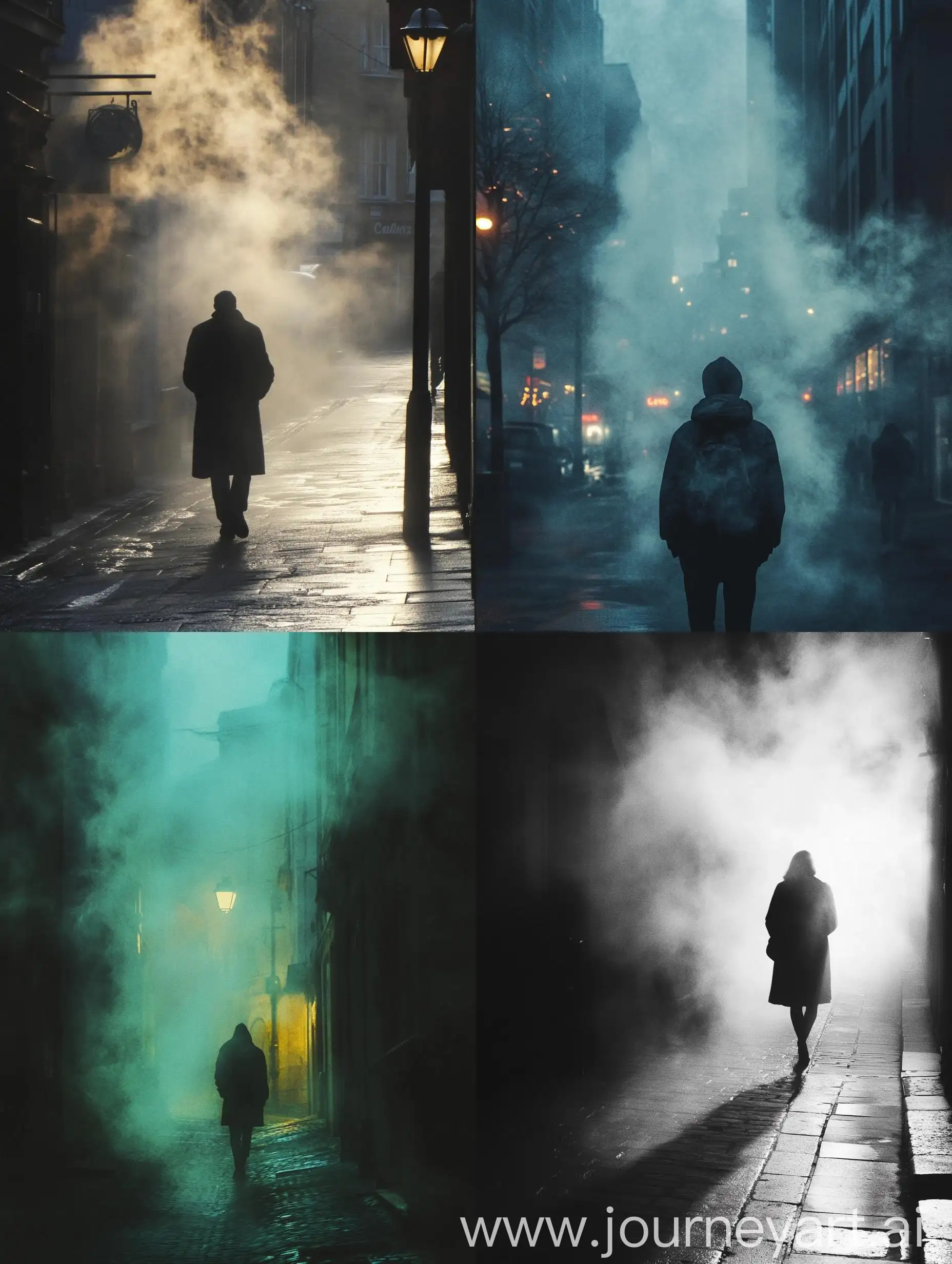 Misty-Urban-Street-Scene-with-Person