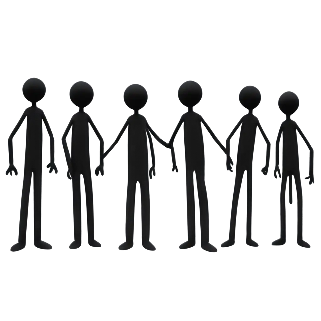 Stickman-Group-Picture-PNG-Ideal-for-Clear-and-Versatile-Visual-Representation