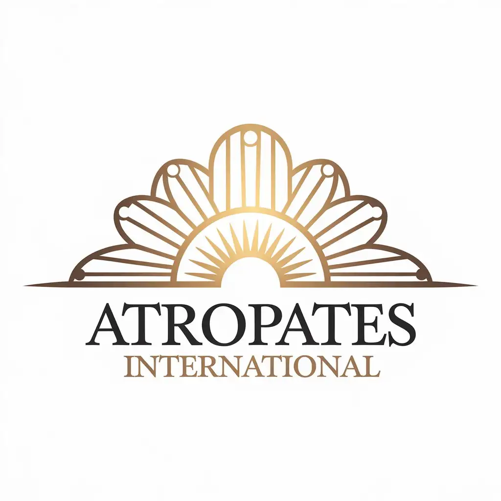 LOGO Design for Atropates International Horizon Gold Heritage Royal with a Complex History Theme