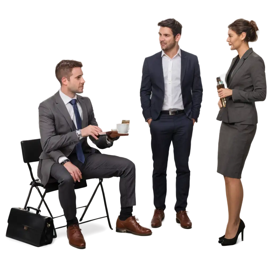 Professionally-Dressed-Men-and-Women-in-a-Meeting-PNG-AI-Art-Prompt-Analysis-HighQuality-Business-Scene-Image-for-Professional-Use