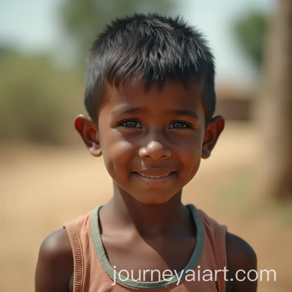 Portrait-of-a-12YearOld-Village-Boy-in-Rural-Setting