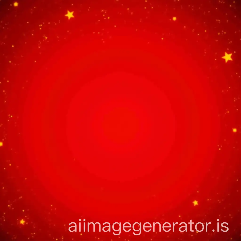 Vibrant-Red-Background-with-Golden-Stars-and-Halo-Effect