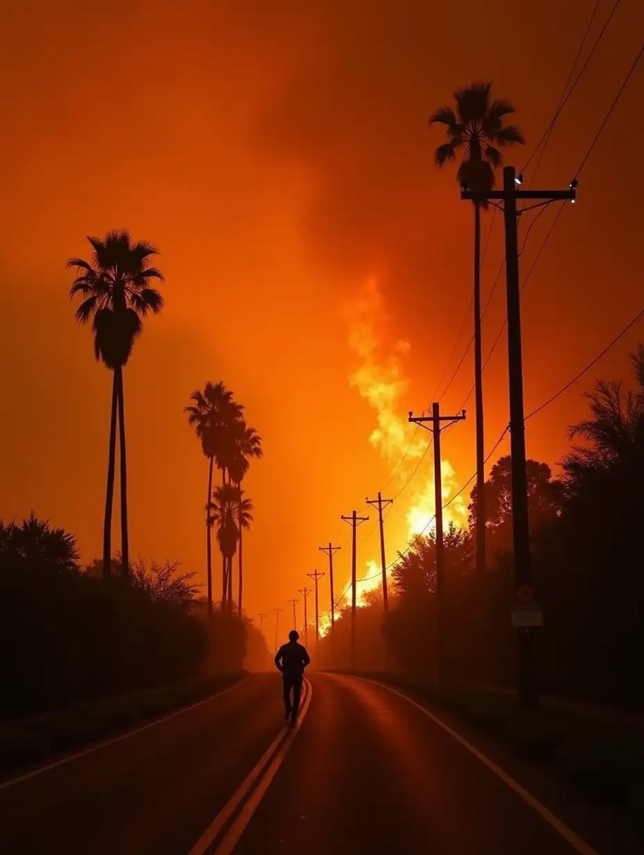 Los Angeles wildfire usa