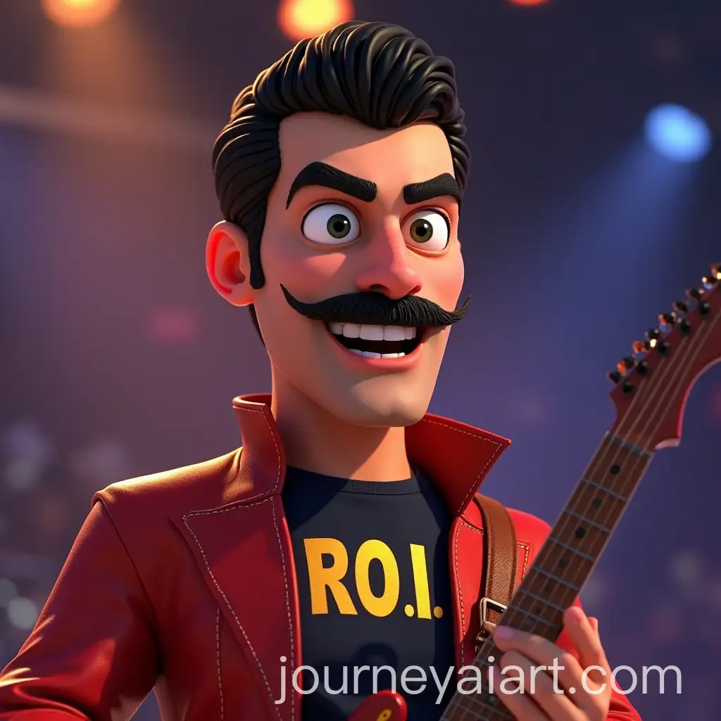 PixarInspired-Animation-of-Freddy-Mercury-Performing-We-Will-Rock-You-with-ROI-Tshirt