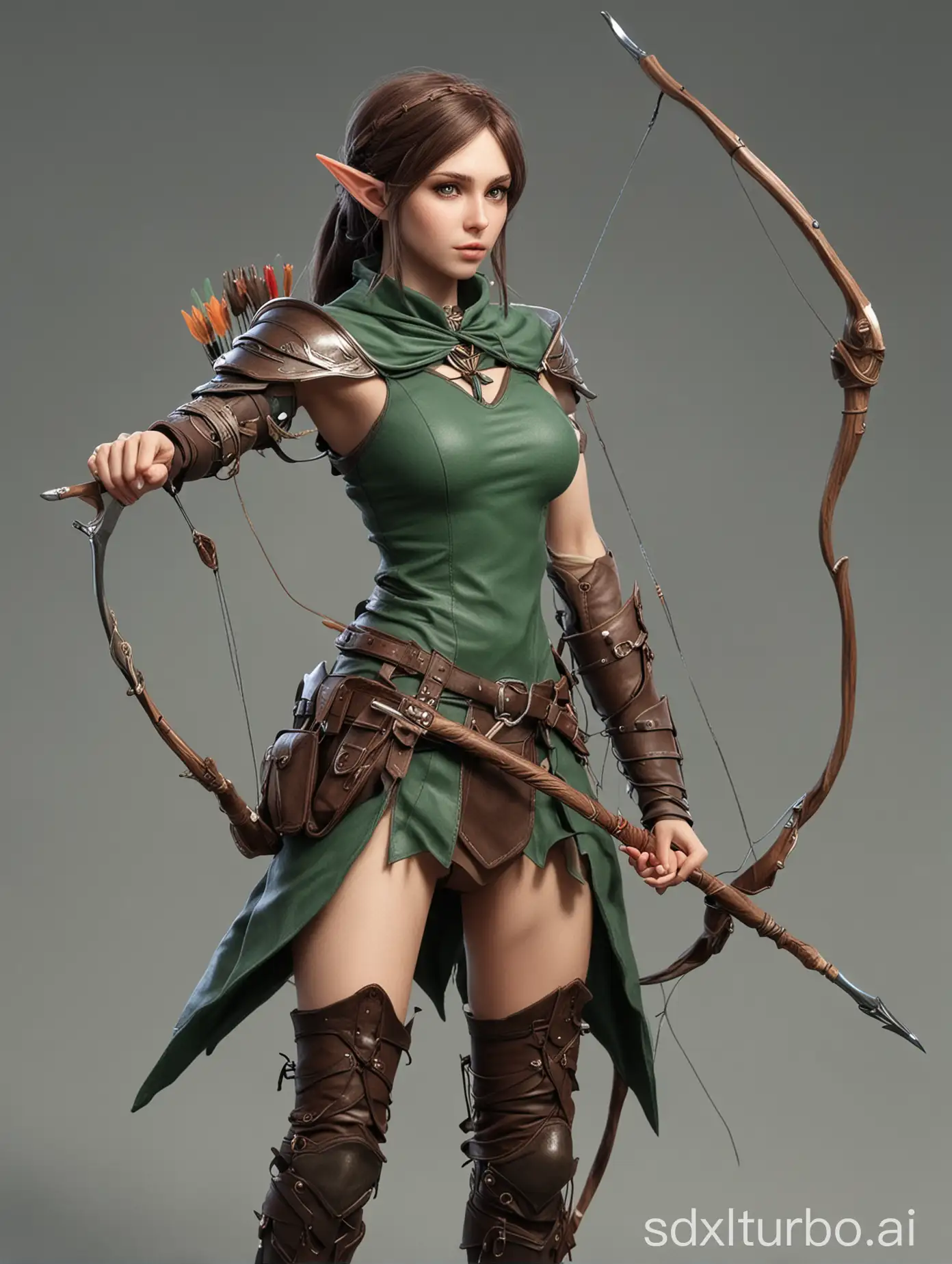 Elven-Archer-in-Enchanted-Forest