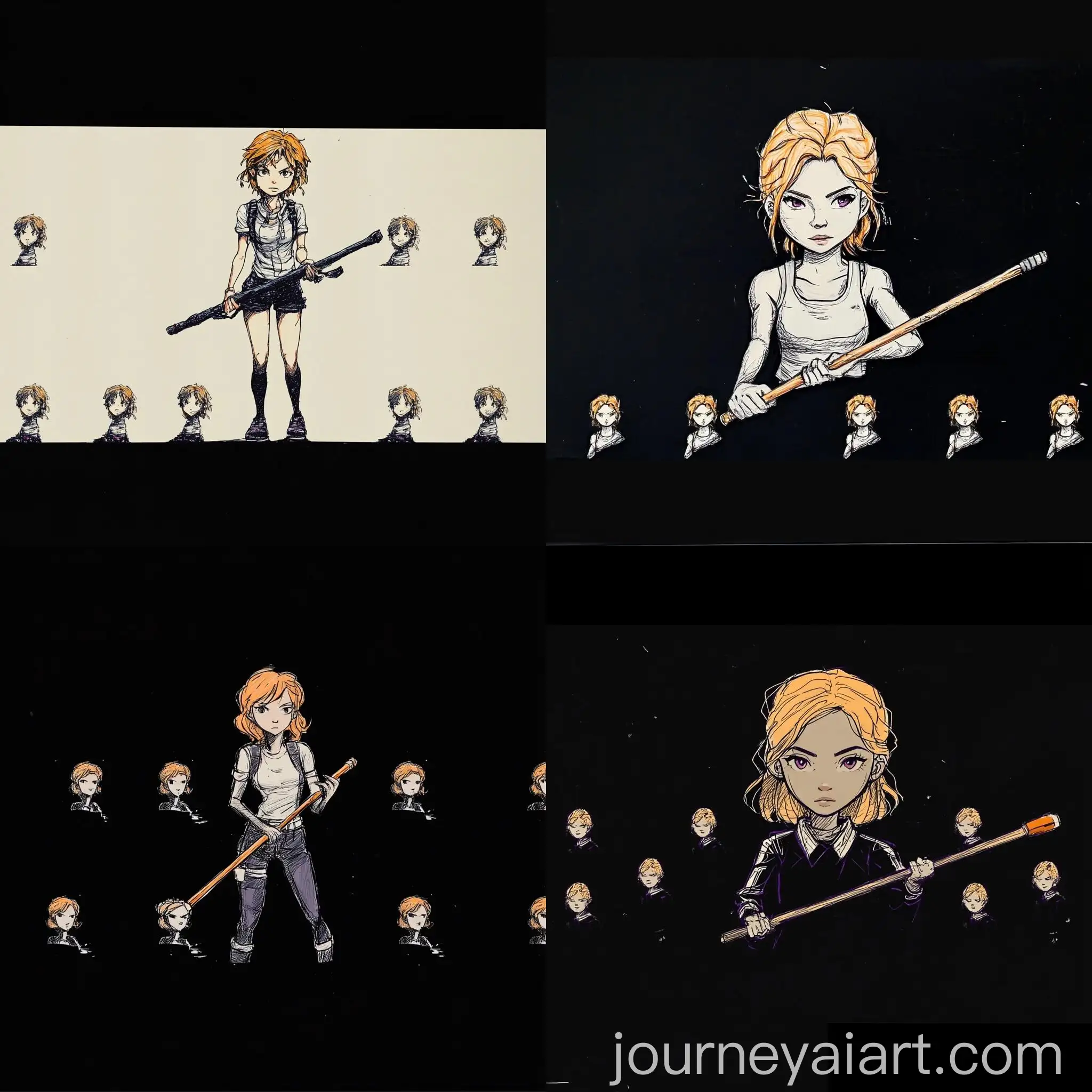 Girl-Playing-with-Stick-in-Imaginative-Outdoor-Adventure