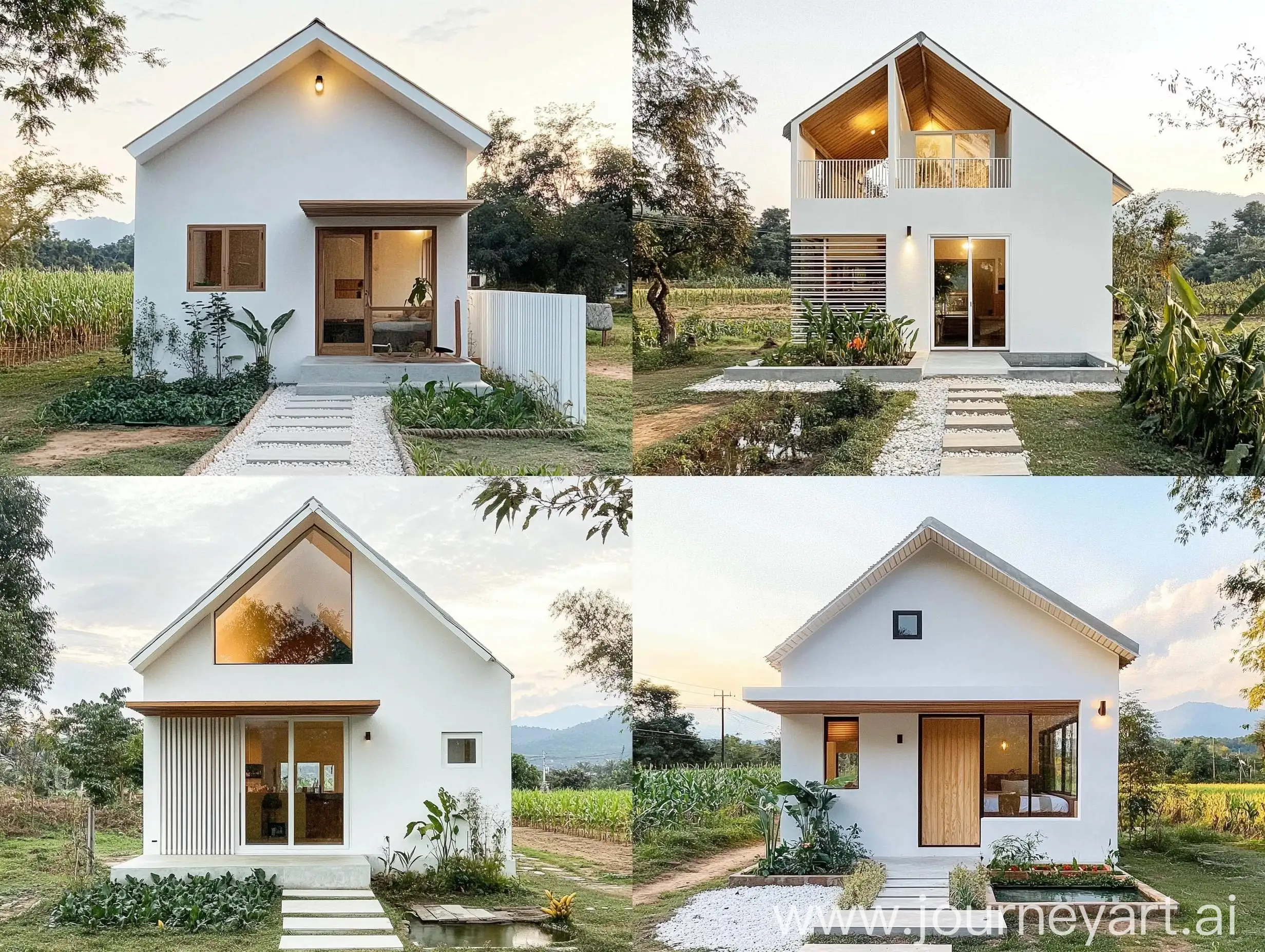 Minimalist-SingleStory-House-with-Gabled-Roof-and-Garden