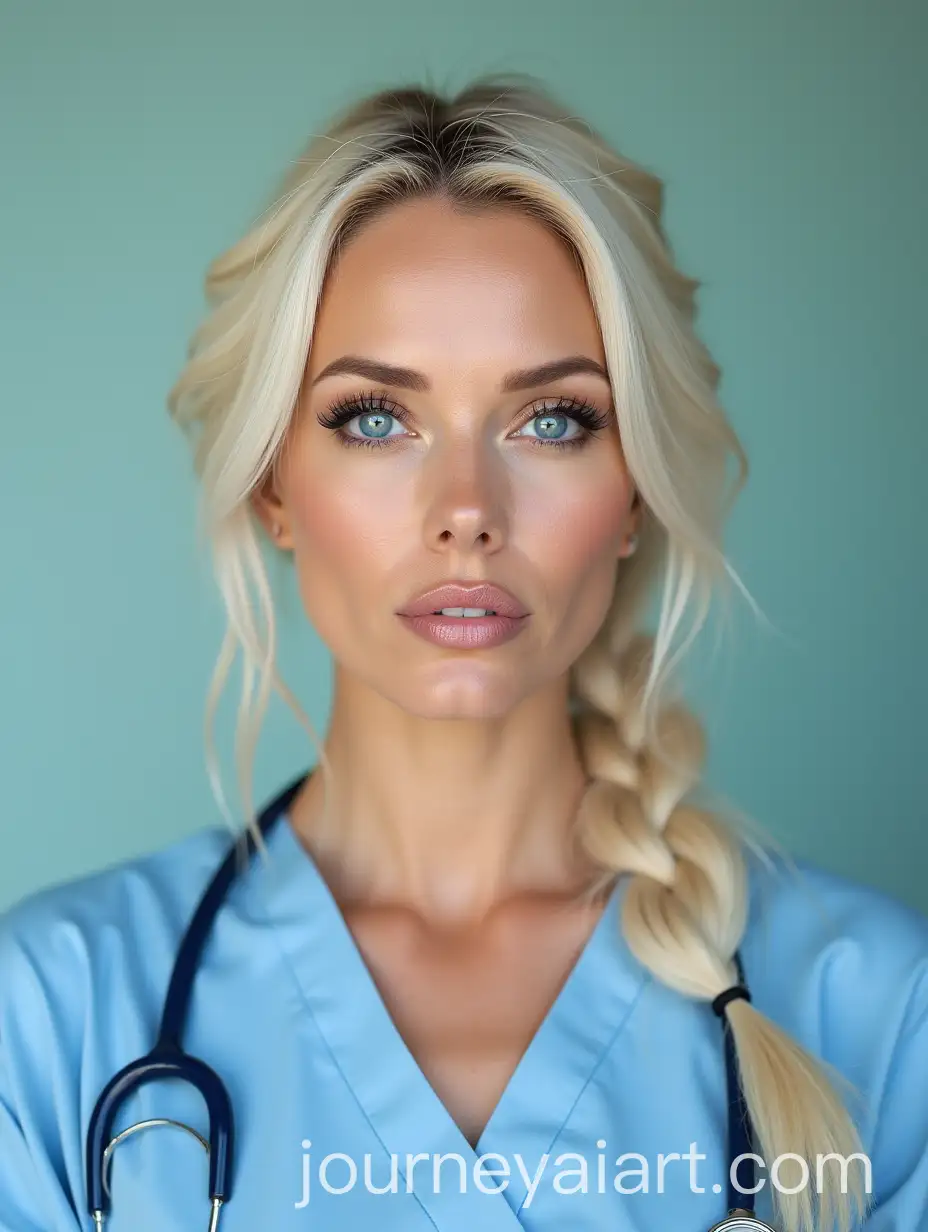 Pamela-AndersonInspired-Nurse-with-Light-Hair-Blue-Eyes-and-Bold-Features