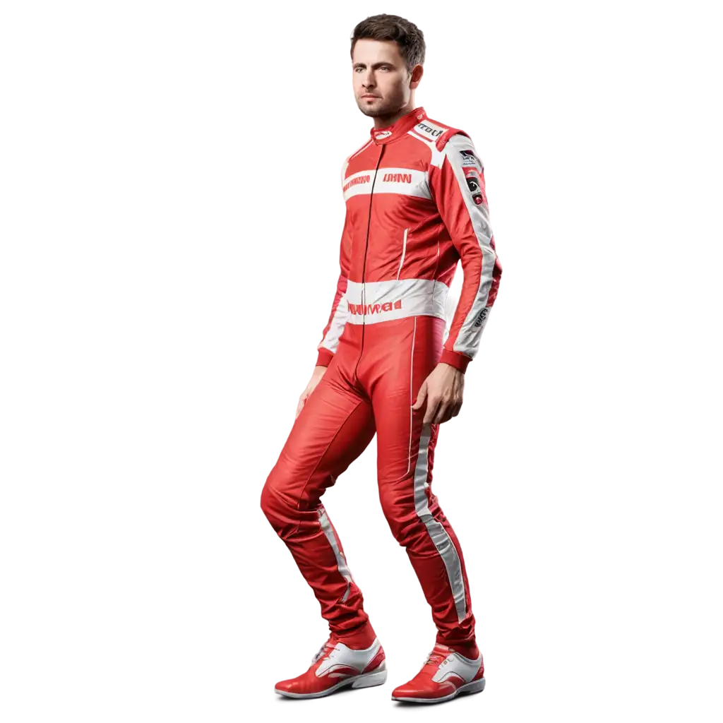 UltraRealistic-Racing-Man-in-Red-and-Silver-Outfit-PNG-Image-for-HighQuality-Digital-Use